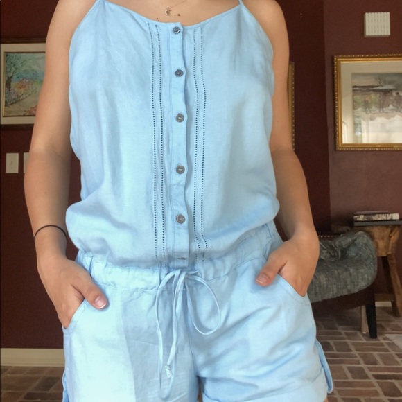 Cute and Comfortable Blue Romper - Picture 1 of 6